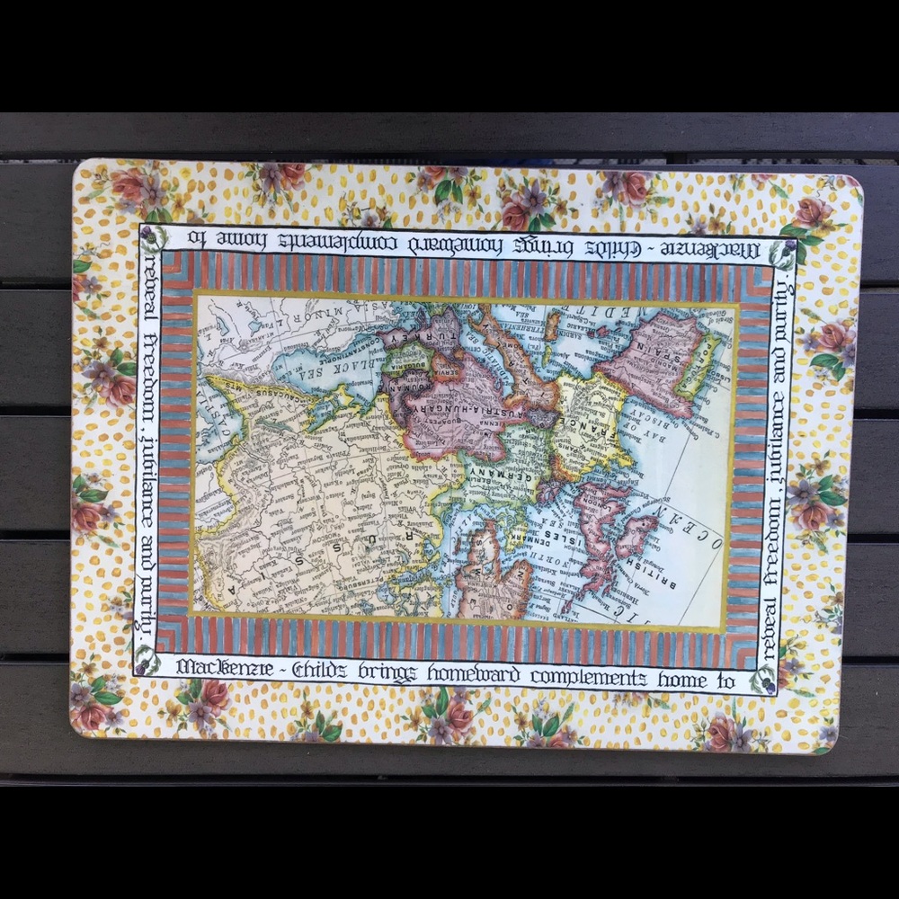 Mackenzie Childs Set placemats global mission